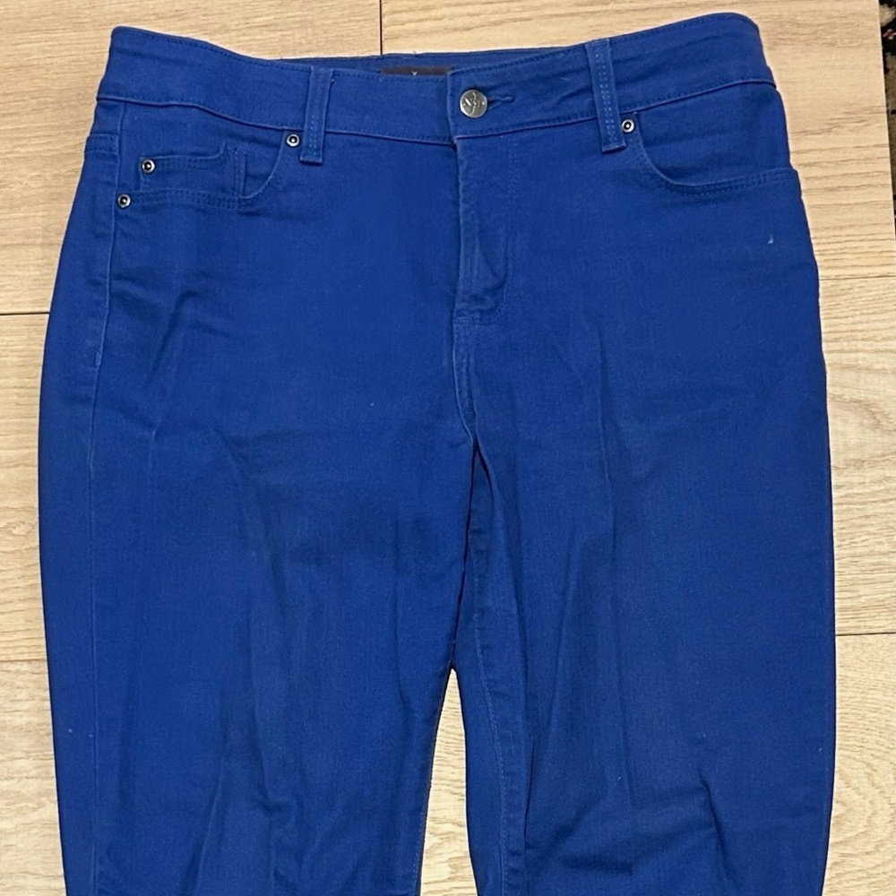 Not Your Daughters Jeans / NYDJ Royal Blue Straight Leg Jeans Sz 8